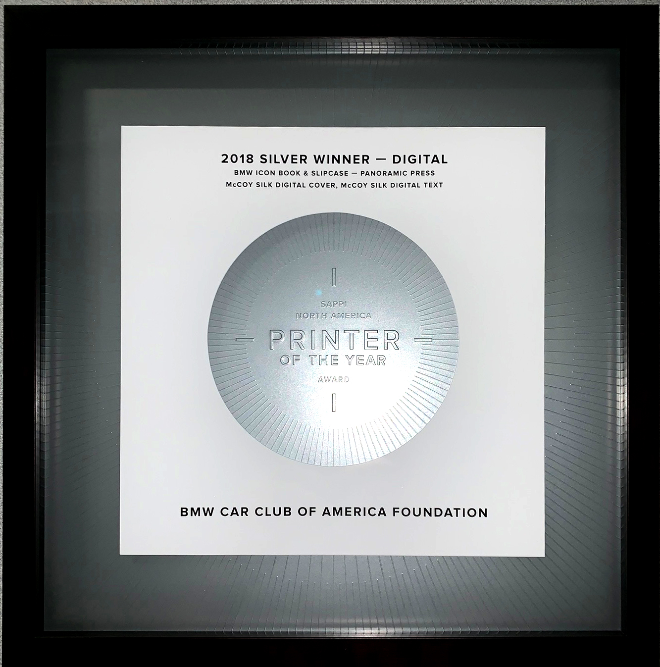Sappi Silver (Digital) award for the BMW Icon Book & Slipcase